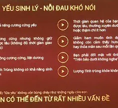 Cảnh báo sử dụng thực phẩm chức năng để điều trị sinh lý nam