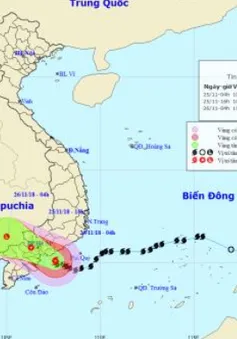 Xuất hiện đợt lũ trên sông ở nhiều khu vực do ảnh hưởng của bão số 9