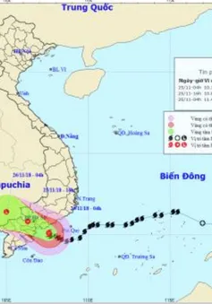 Bão số 9 sẽ gây mưa to, gió mạnh, ảnh hưởng trực tiếp tới các tỉnh Nam Bình Thuận đến Bến Tre