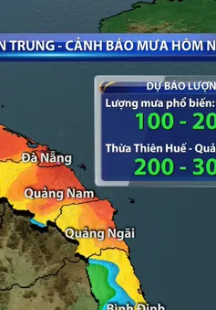 Mưa lớn ở miền Trung kéo dài đến 12/12, nguy cơ lũ quét, sạt lở đất