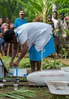 Dùng máy bay không người lái vận chuyển vaccine tiêm chủng tại Vanuatu