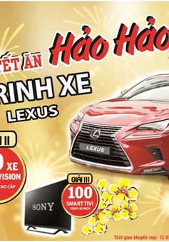 "Tết ăn Hảo Hảo, rinh xe Lexus"