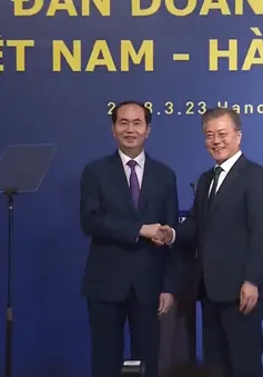 Chủ tịch nước Trần Đại Quang dự Diễn đàn doanh nghiệp Việt Nam - Hàn Quốc