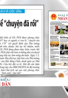 Rà soát việc phong GS, PGS: Không để “chuyện đã rồi”