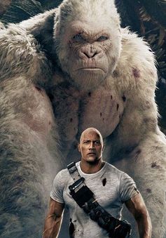 The Rock - Dwayne Johnson sẵn sàng "chiến" cả dàn siêu thú cuồng nộ trong Rampage