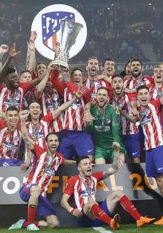 Chung kết Europa League: Griezmann lập cú đúp, Atletico lên ngôi vô địch
