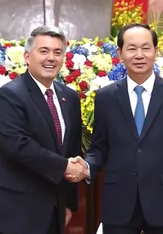 Chủ tịch nước Trần Đại Quang tiếp Thượng Nghị sĩ Hoa Kỳ Cory Gardner