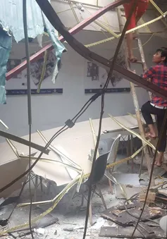 Hà Nội: Đứt cáp cẩu trục tại Mễ Trì, 2 người bị thương