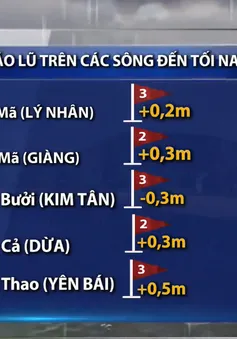 Lũ nhiều sông ở Bắc Bộ, Bắc Trung Bộ dâng cao, lên mức cảnh báo khẩn cấp