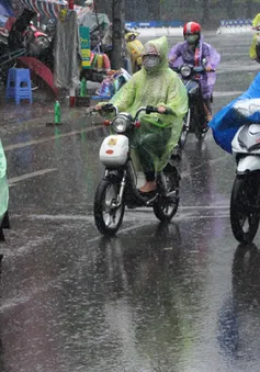 Mưa quay trở lại ở các tỉnh thành Trung Bộ