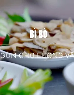 Khó quên hương vị bì bò chợ Lương Văn Can