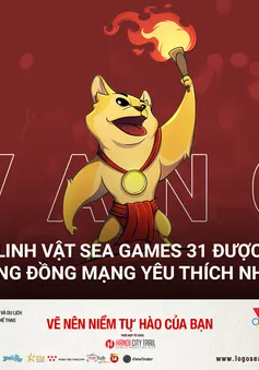 Chú chó Vàng được bầu chọn là bài thi linh vật SEA Games 31 được yêu thích nhất