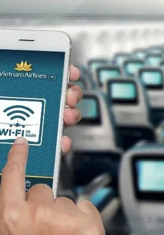 Vietnam Airlines cung cấp Wifi trên một số chuyến bay