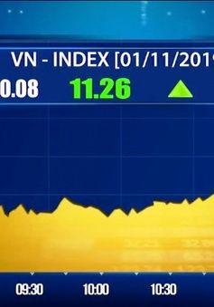 Chỉ số VN-Index sáng 1/11 tăng mạnh hơn 10 điểm