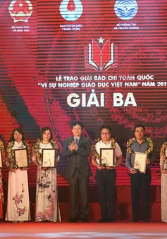 Báo điện tử VTV News giành giải Ba giải Báo chí toàn quốc "Vì sự nghiệp giáo dục Việt Nam"