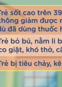 Dấu hiệu nguy hiểm cần đưa trẻ bị sốt đến bệnh viện