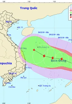 Bão Phanfone hướng vào Biển Đông