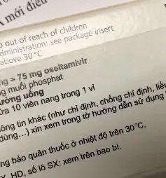 Nguồn cung ứng thuốc Tamiflu đang ổn định trở lại