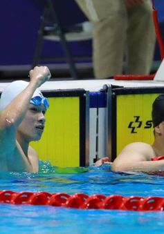 Kình ngư Trần Hưng Nguyên giành HCV trong lần đầu tham dự SEA Games