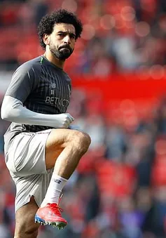 Đi tắm sớm ở trận gặp Man Utd, Salah lỡ cơ hội lập cột mốc ghi bàn lịch sử ở Premier League