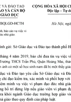 Không bố trí đứng lớp nếu thầy giáo lạm dụng tình dục nam sinh