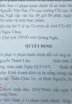 Xử phạt 90 triệu đồng cơ sở cung cấp thức ăn khiến 32 công nhân bị ngộ độc