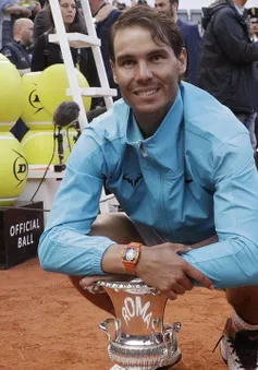 Thắng kịch tính Djokovic, Nadal lên ngôi xứng đáng tại Rome Masters 2019