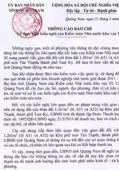 Thanh tra sai phạm quản lý đất đai tại Quảng Nam