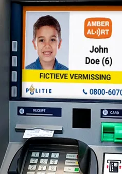 Hà Lan dùng hệ thống máy ATM đăng hình tìm trẻ mất tích