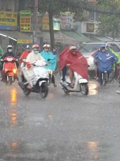Bắc Bộ, Bắc Trung Bộ tiếp diễn mưa giông diện rộng, vùng núi đề phòng lũ quét, sạt lở đất