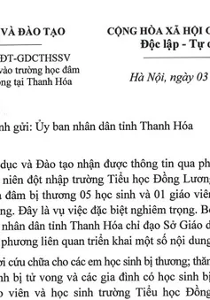 Tăng cường an ninh, an toàn trường học sau vụ 5 học sinh và 1 cô giáo ở Thanh Hóa bị đâm