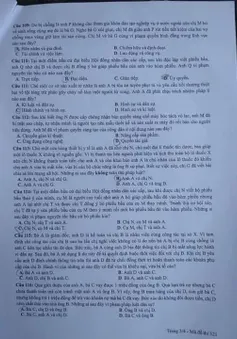 Đề thi Khoa học xã hội tại Kỳ thi THPT Quốc gia 2019