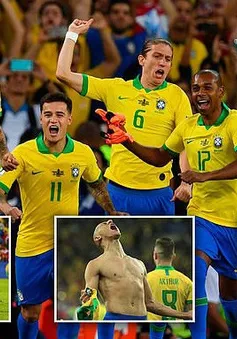 ẢNH: Jesus nhận thẻ đỏ, Brazil vẫn vô địch Copa America sau 12 năm chờ đợi