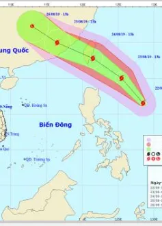 Bão Bailu đang hoạt động gần Biển Đông