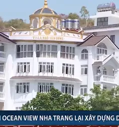 Khu biệt thự cao cấp Ocean View Nha Trang tiếp tục xây cao tầng dù bị cấm