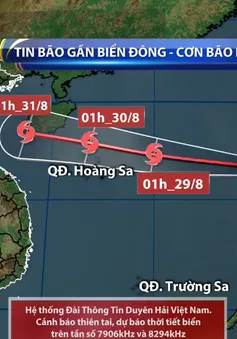 Bão Podul tiến vào Biển Đông, cường độ cấp 8, giật cấp 10