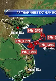 Hai áp thấp nhiệt đới tồn tại cùng lúc trên Biển Đông