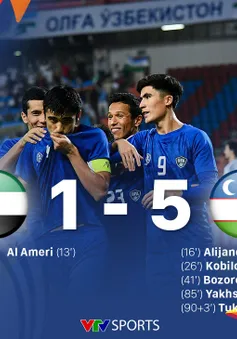 VIDEO Highlights: U23 UAE 1-5 U23 Uzbekistan (Tứ kết U23 châu Á 2020)