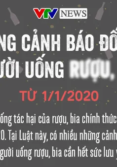 [INFOGRAPHIC] Những cảnh báo đối với người uống rượu, bia