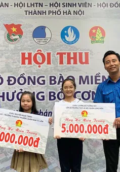 Thanh thiếu niên Thủ đô gửi trọn yêu thương cho miền Trung ruột thịt