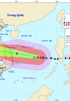 Tin nóng đầu ngày 27/10: Bão số 9 mạnh cấp 13, dự báo tăng cấp trong 24h tới