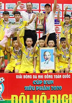 U11 Sông Lam Nghệ An vô địch giải bóng đá Nhi đồng toàn quốc 2020