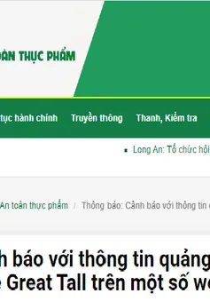 Thực phẩm bảo vệ sức khỏe Great Tall  quảng cáo lừa dối người tiêu dùng trên một số website