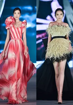 4 Hoa hậu catwalk trong đêm thi phụ đầu tiên của Hoa hậu Việt Nam 2020