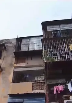 Người dân nơm nớp lo sợ ở khu tập thể đang "chờ sập" giữa lòng Thủ đô