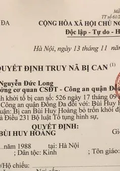 Hà Nội: Truy nã đối tượng lăng mạ, tấn công cán bộ công an rồi bỏ trốn