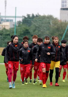 ĐT nữ Việt Nam trở lại tập luyện: Tập trung tinh thần cao nhất cho trận play-off với ĐT nữ Australia
