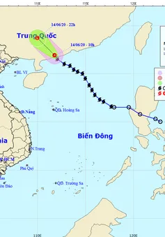 Bão số 1 trên biển Đông đã suy yếu thành áp thấp nhiệt đới