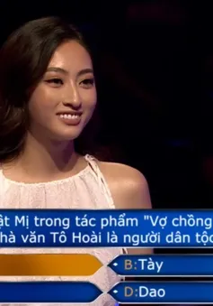 Hoa hậu Lương Thùy Linh "băng băng" vượt qua loạt câu hỏi của Ai là triệu phú