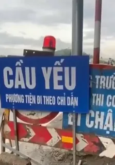 Cầu Đoan Hùng cấm xe 6 tháng vẫn chưa được sửa chữa